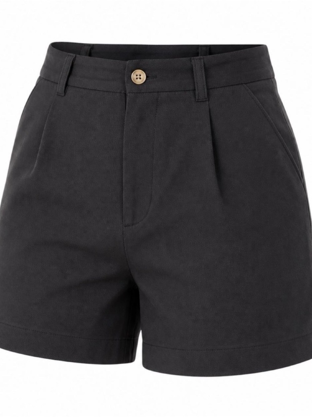 High-Rise Black Tailored Women's Shorts